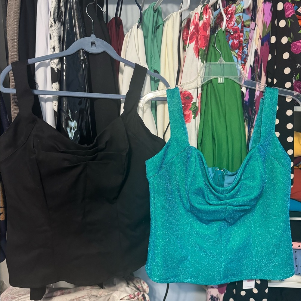 Bundle of 2 Micheline Pitt Vixen tops. XL. NWOT.
